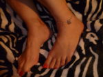 Image of beautiful feet with long toes
