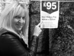 B&W image of #TeesValleyMistress showing amusing message about Sissy Boys