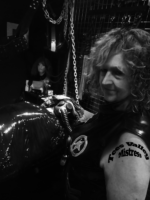 B&W image of Tees Valley Mistress submissive, breath control