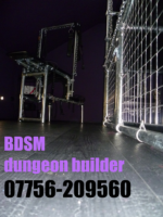 Image of Dungeon Builder work and text showing dungeon builder contact details
